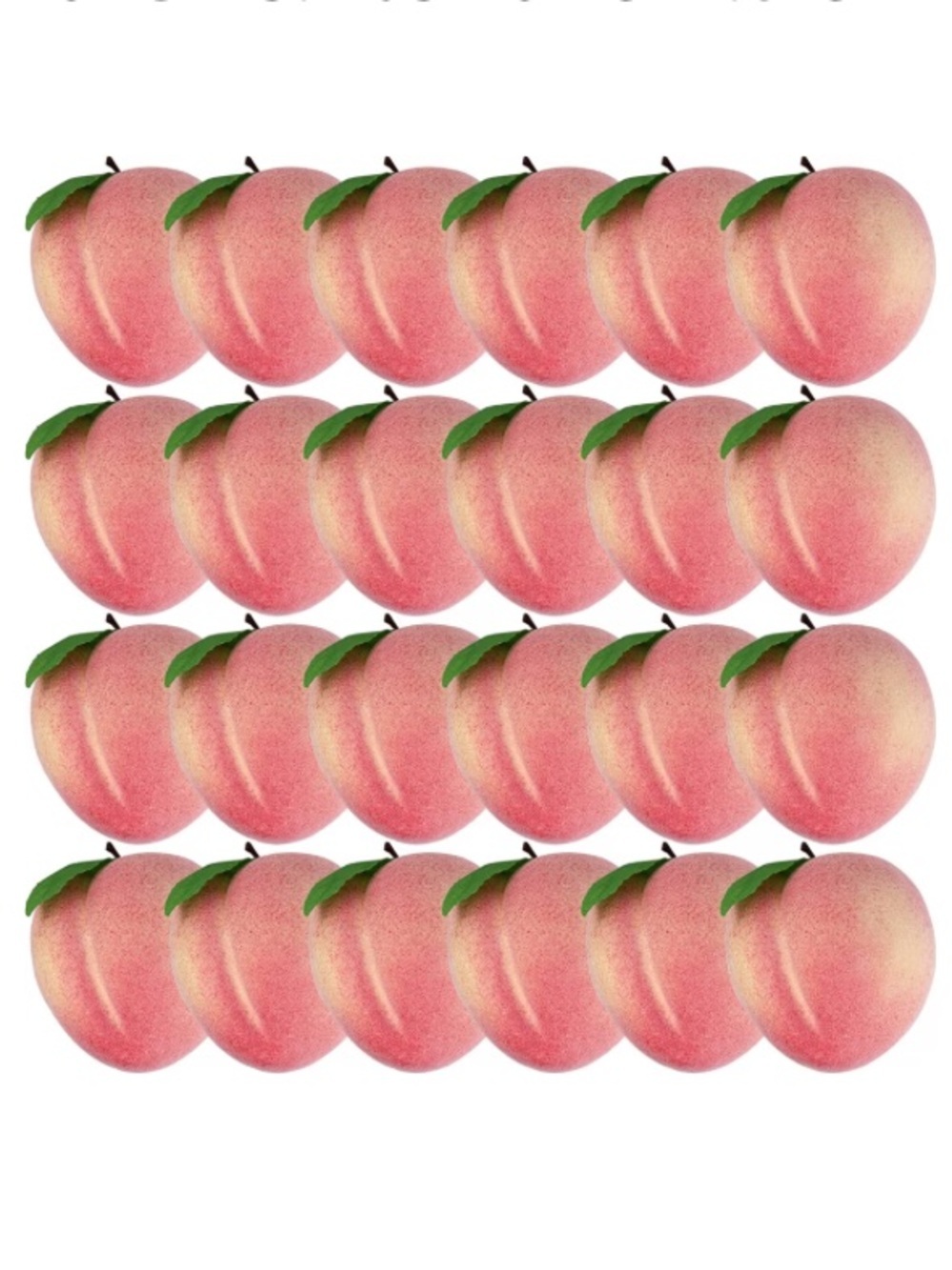 New 24pc Peach Fruit Decor